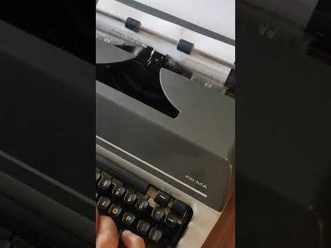 Typing Demonstration Video of Godrej Prima English Keyboard Typewriter. Available from universaltypewritercompany.in