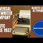 Typing Demonstration Video of Olivetti Lettera 41 Typewriter.
Available from universaltypewritercompany.in