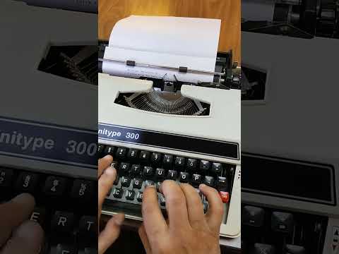 Typing Demonstration Video of Minitype 300 Typewriter. Available from universaltypewritercompany.in