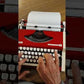 Typing Demonstration Video of Olympia Traveller de Luxe Typewriter. Available from universaltypewritercompany.in
