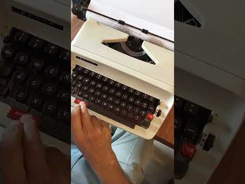 Typing Demonstration Video of Kovac Typewriter. Available from universaltypewritercompany.in