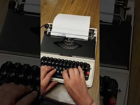 Typing Demonstration Video of Nakajima ALL 550 Typewriter. Available from universaltypewritercompany.in