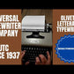 Typing Demonstration Video of Olivetti Lettera 22 Typewriter. Available from universaltypewritercompany.in