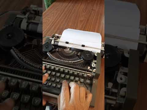 Typing Demonstration Video of Olympia Traveller De Luxe Typewriter. Available from universaltypewritercompany.in