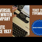 Typing Demonstration Video of Texet 2500 Typewriter. Available from universaltypewritercompany.in