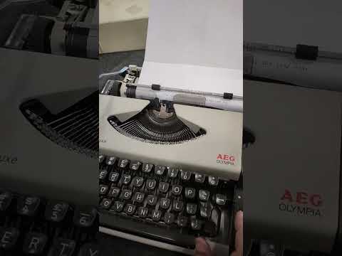 Typing Demonstration Video of Olympia Traveller Typewriter. Available from universaltypewritercompany.in