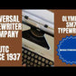 Typing Demonstration Video of Olympia SM7 Typewriter. Available from universaltypewritercompany.in