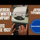Typing Demonstration Video of Jaykay Typewriter. Available from universaltypewritercompany.in