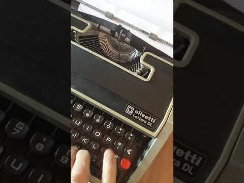 Typing Demonstration Video of Olivetti Lettera DL Typewriter. Available from universaltypewritercompany.in