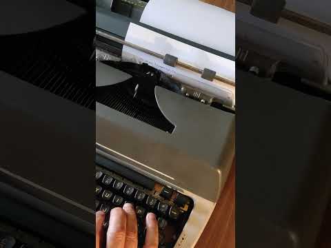 Typing Demonstration Video of Godrej Prima English Keyboard Typewriter. Available from universaltypewritercompany.in