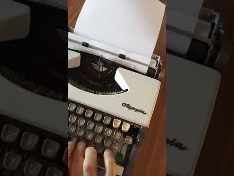 Typing Demonstration Video of Olympia Port SF DLX Typewriter. Available from universaltypewritercompany.in