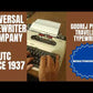 Typing Demonstration Video of Godrej Prima Traveller Typewriter.
Available from universaltypewritercompay.in