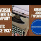Typing Demonstration Video of Hermes 3000 Typewriter. Available from universaltypewritercompany.in