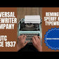 Typing Demonstration Video of Remington Streamliner Sperry Rand Typewriter. Available from universaltypewritercompany.in