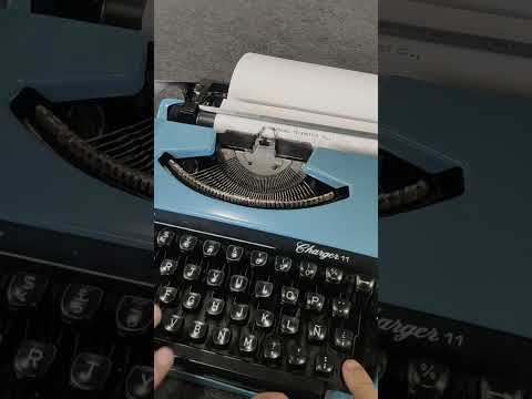 Typing Demonstration Video of Brother Charger 11 Typewriter. Available from universaltypewritercompany.in