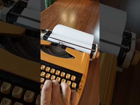 Typing Demonstration Video of Brother Lemair Deluxe 800 Typewriter. Available from universaltypewritercompany.in