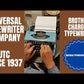 Typing Demonstration Video of Brother Charger 11 Typewriter. Available from universaltypewritercompany.in