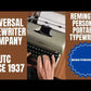 Typing Demonstration Video of Remington Personal Portable Typewriter. Available from universaltypewritercompany.in