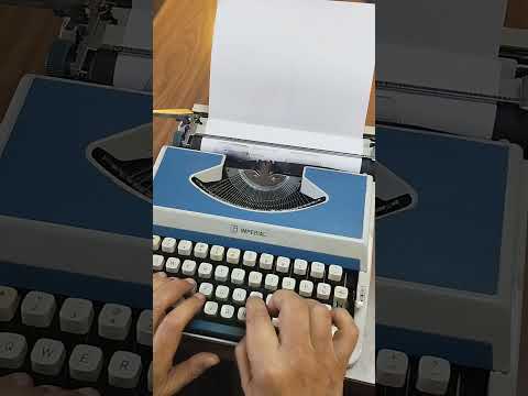 Typing Demonstration Video of Imperial 202 Typewriter from universaltypewritercompany.in