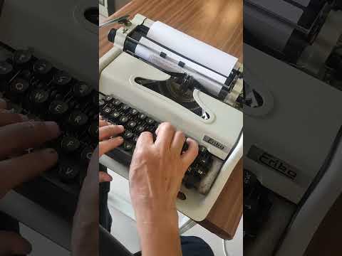 Typing Demonstration Video of Erika Typewriter. Available from universaltypewritercompany.in