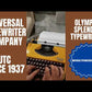 Typing Demonstration Video of Olympia Splendid 33 Typewriter. Available from universaltypewritercompany.in