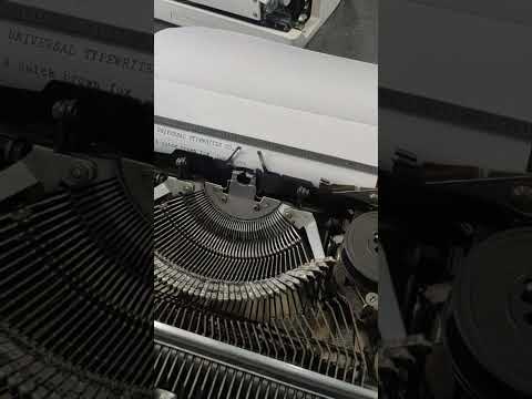 Typing Demonstration Video of Brother 750TR Typewriter. Available from universaltypewritercompany.in