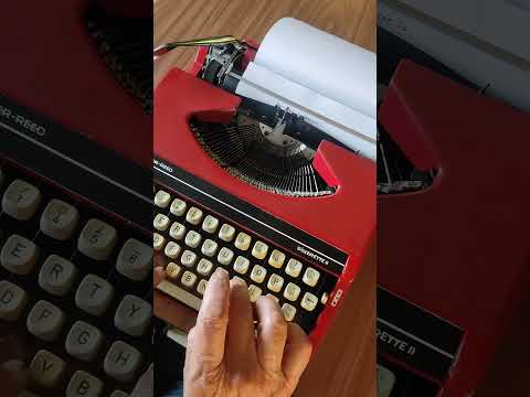 Typing Demonstration Video of Silver Reed Silverette II Typewriter. Available from universaltypewritercompany.in