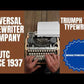 Typing Demonstration Video of Triumph Tippa Typewriter. Available from universaltypewritercompany.in