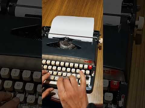 Typing Demonstration Video of Remington 333 Typewriter. Available from universaltypewritercompany.in