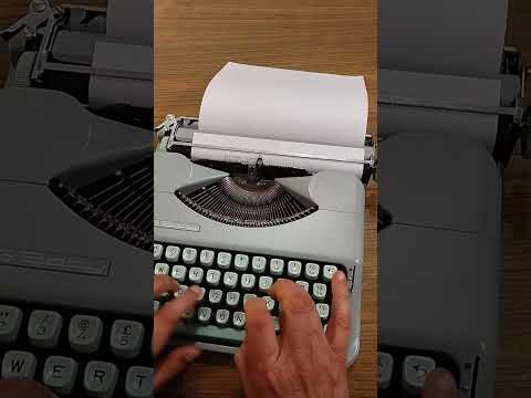 Typing Demonstration Video of Hermes Baby Typewriter. Available from universaltypewritercompany.in