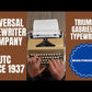 Typing Demonstration Video of Triumph Gabriele 2 Typewriter. Available from universaltypewritercompany.in