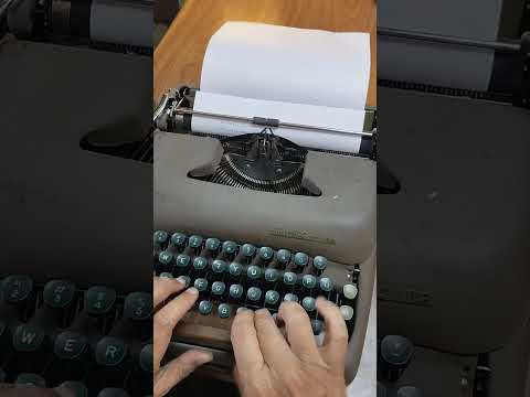 Typing Demonstration Video of Smith Corona Sterling Typewriter. Available from universaltypewritercompany.in