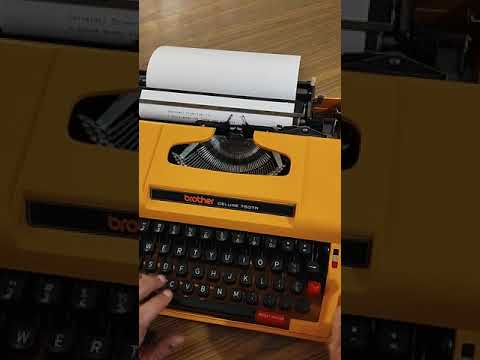 Typing Demonstration Video of Brother DELUXE 750TR Typewriter. Available from universaltypewritercompany.in