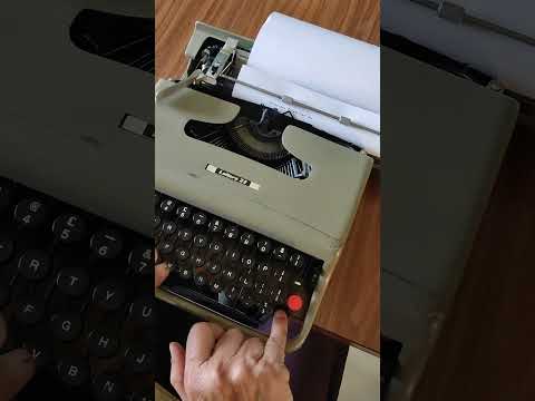 Typing Demonstration Video of Olivetti Lettera 22 Typewriter. Available from universaltypewritercompany.in