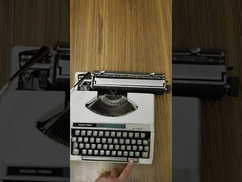 Typing Demonstration Video of the Repeat Spacer and Tab function of Silver Reed 750 Typewriter. Available from universaltypewritercompany.in