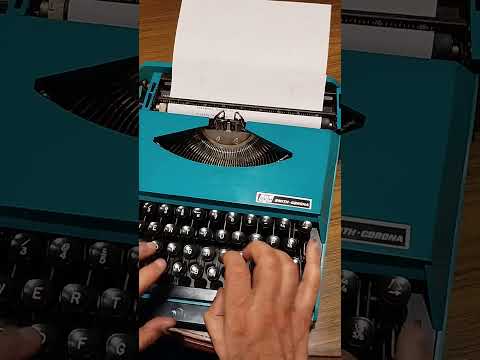 Typing Demonstration Video of SCM Smith Corona Typewriter. Available from universaltypewritercompany.in