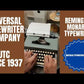 Typing Demonstration Video of Remington Monarch Typewriter. Available from universaltypewritercompany.in