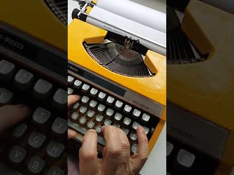 Typing Demonstration Video of Silver Reed 750 Typewriter. Available from universaltypewritercompany.in