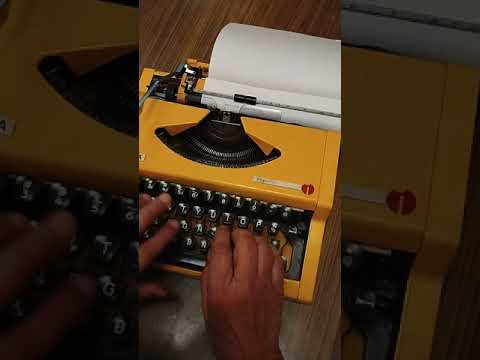 Typing Demonstration Video of Olympia Traveller de Luxe Typewriter. Available from universaltypewritercompany.in
